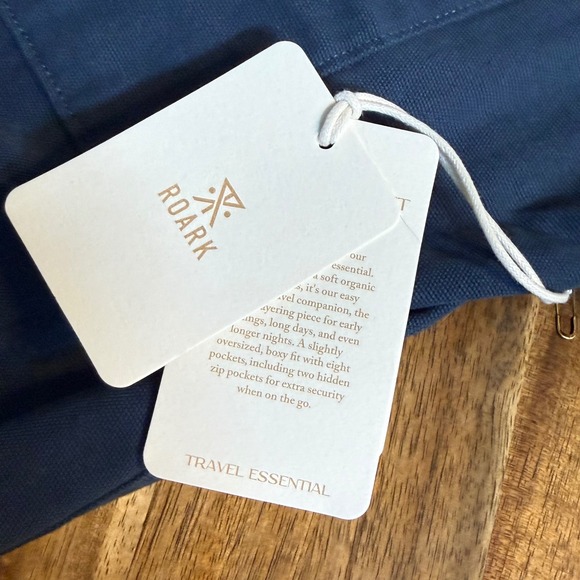 Roark Passport Jacket Mens Medium Deep Blue Organic Cotton Canvas WRJ004 NWT - Picture 5 of 13